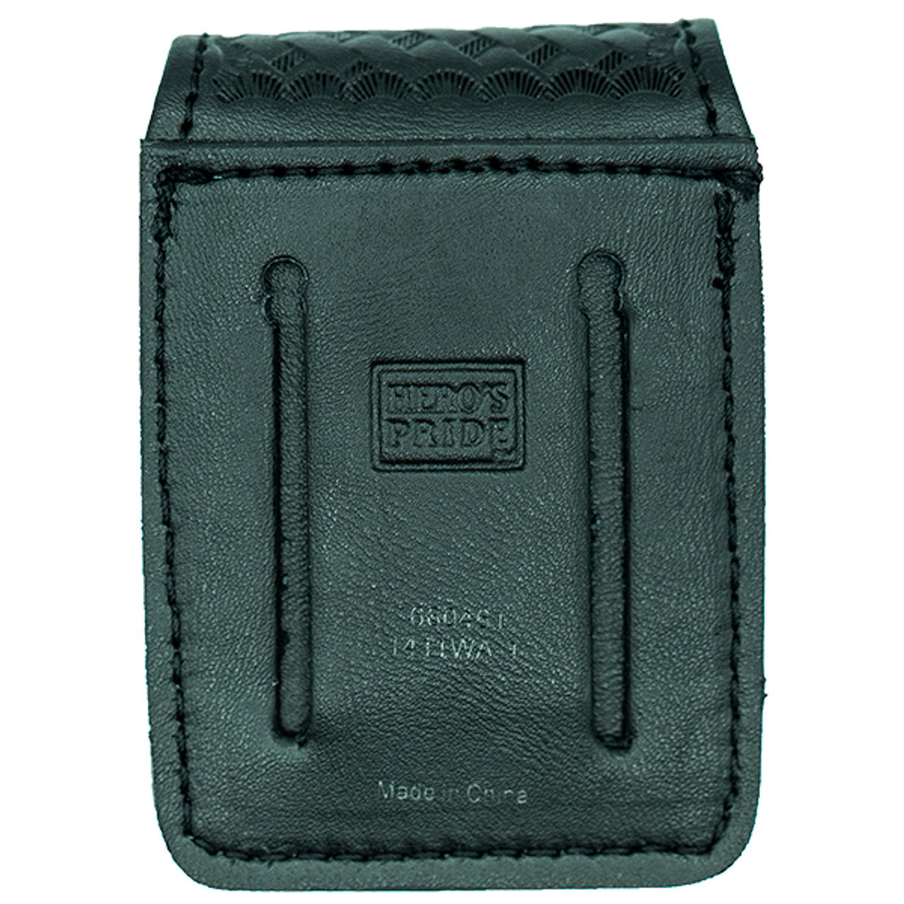 AirTek Personal Body Alarm Case, Basket Weaved, Brass Snaps