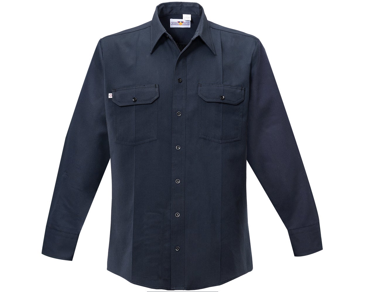 flying cross dress shirt Flying Cross Men Command Power Stretch Short Sleeve Shirt with Zipper White
