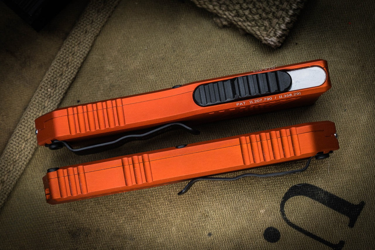 Guardian Tactical GTX-025 Burnt Orange OTF Knife 2.5" S/E Black Drop Point