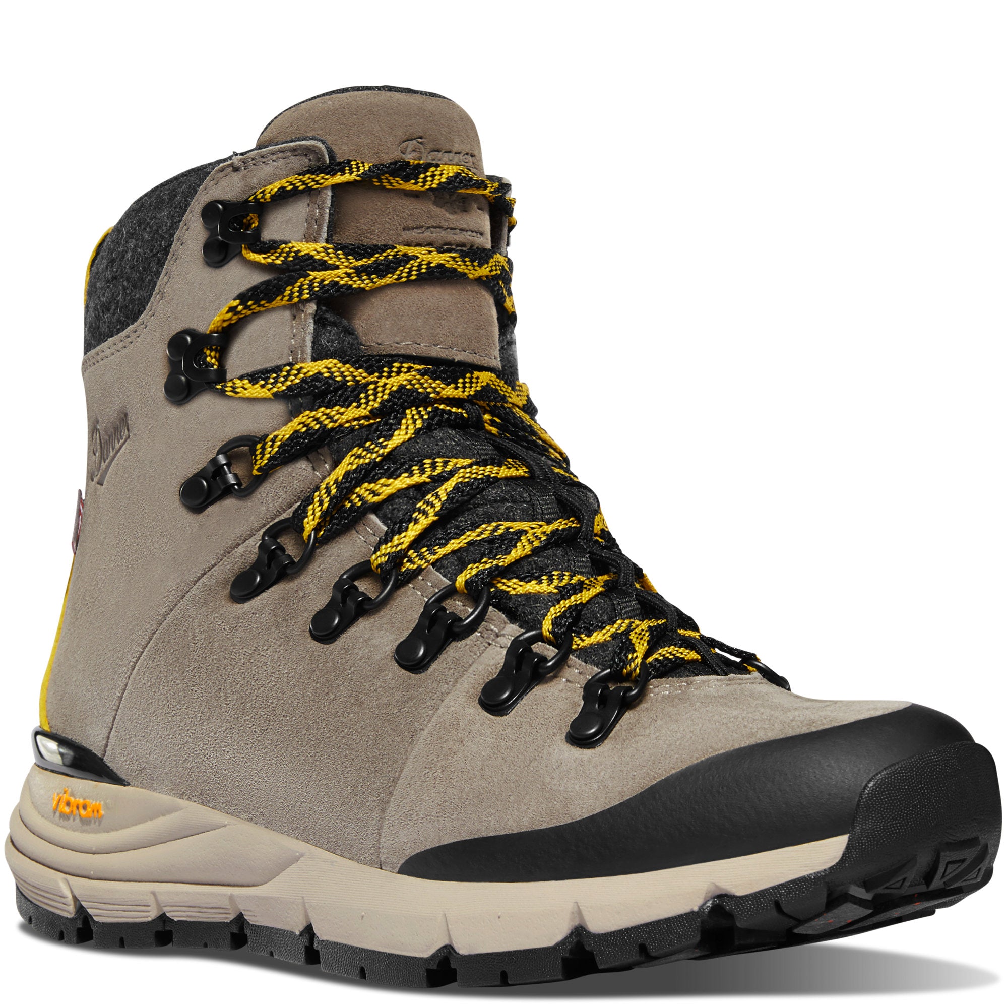Danner Women's Arctic 600 Side-Zip Boot - Driftwood/Yellow Insulated 200G
