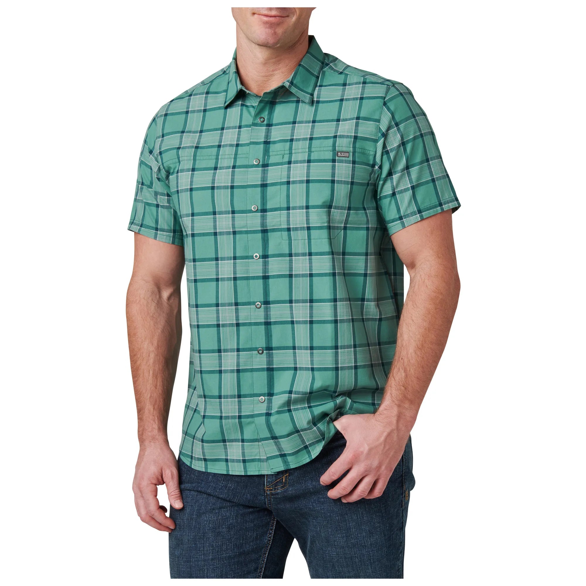 5.11 Tactical - WYATT SHORT SLEEVE PLAID SHIRT