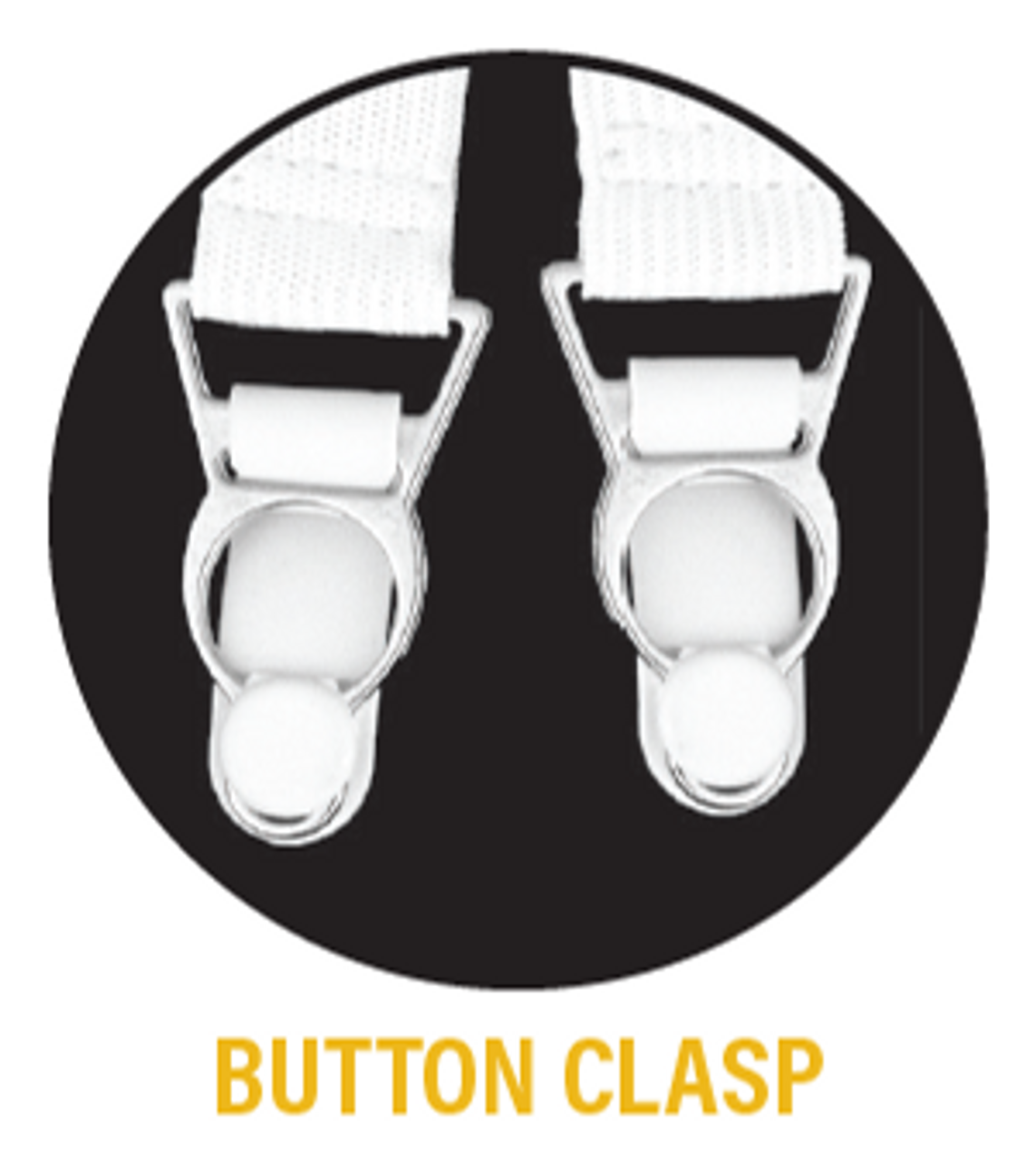 Hero's Pride Shirt Holders Adjustable w/ Button Clasp Y-Style Strap