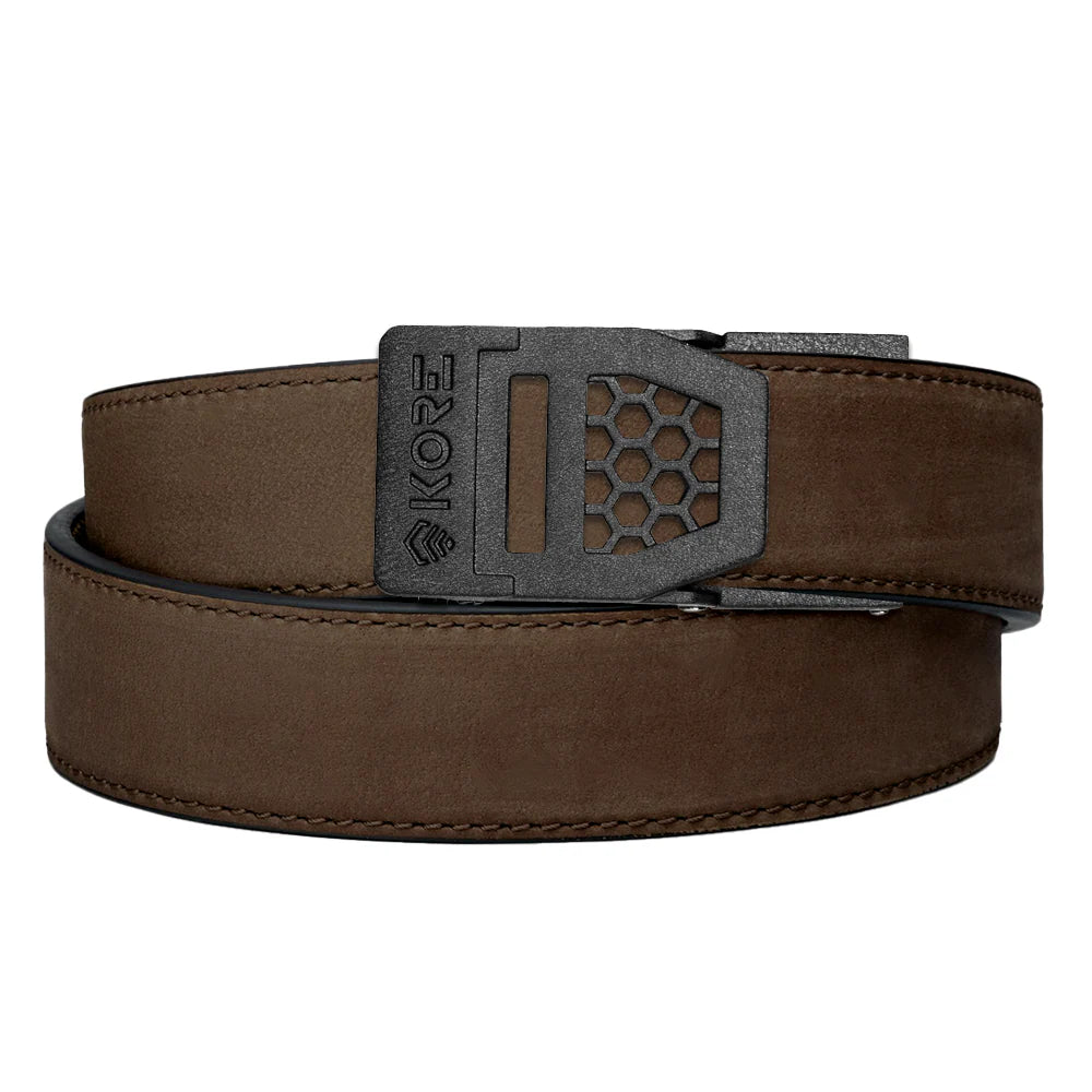 Kore Buffalo Leather Belt 1.5 with choice of X Buckles