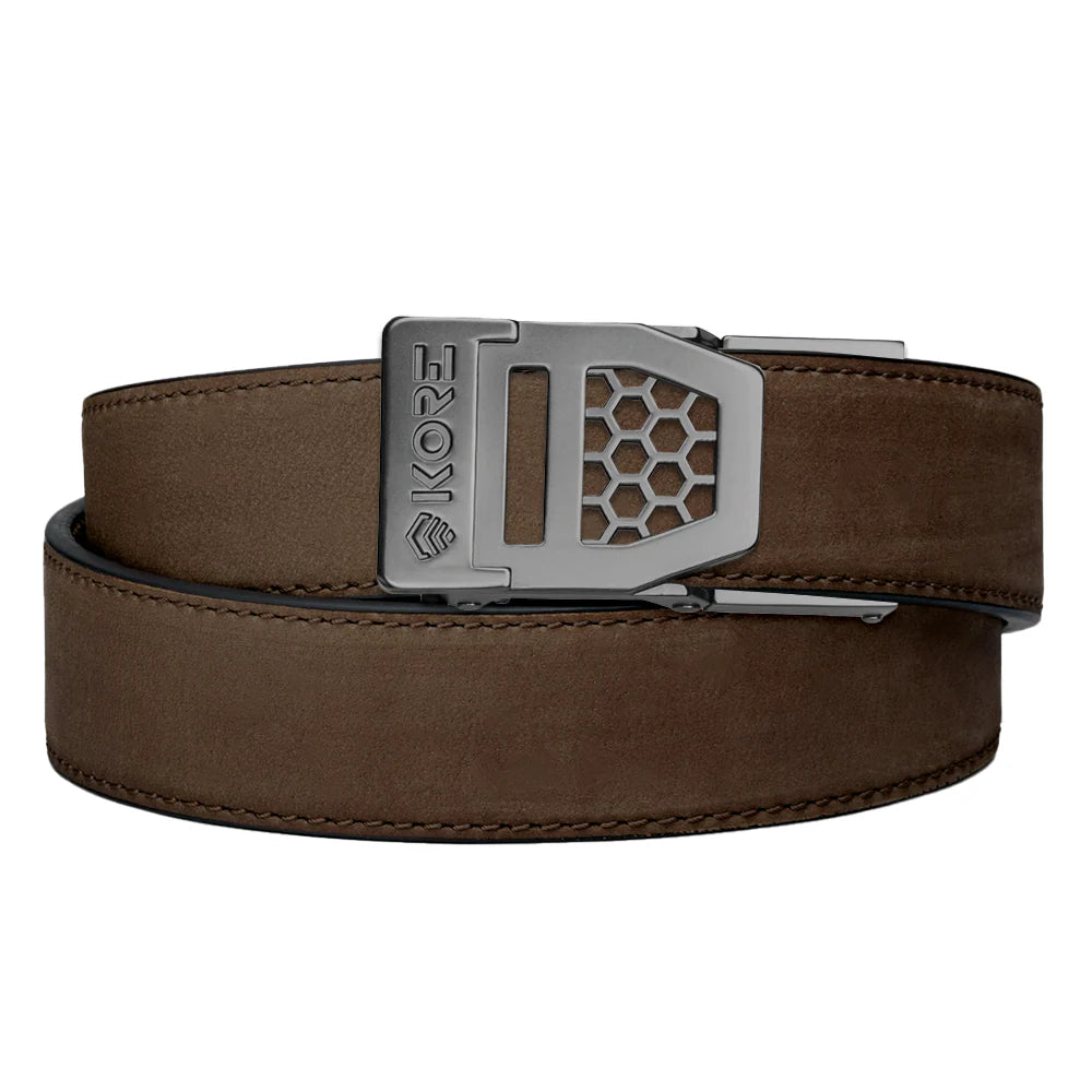 Kore Buffalo Leather Belt 1.5 with choice of X Buckles