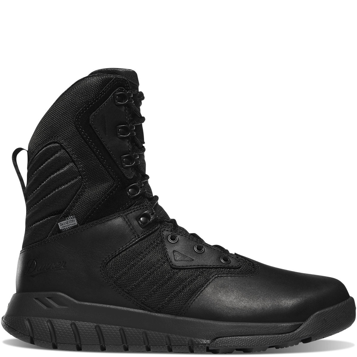 DANNER Instinct Tactical Mens 8" Black Side-Zip Non-Insulated Boot