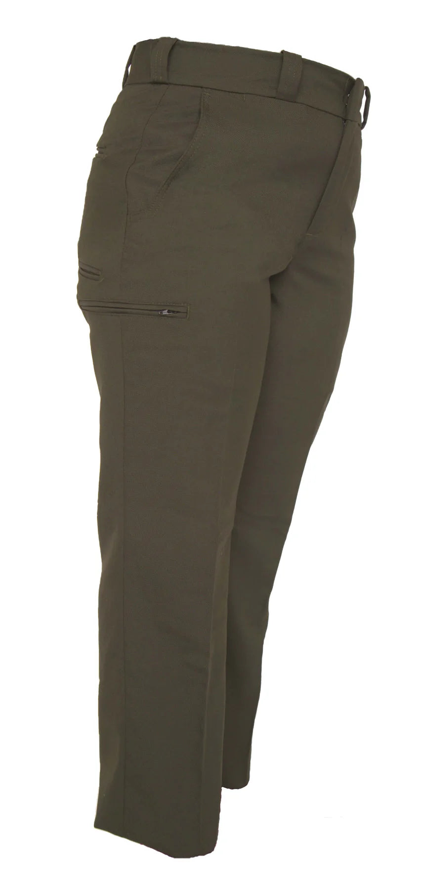 Elbeco Prestige™ Wool-Blend OD Green Women's Hidden Cargo Pocket Pants