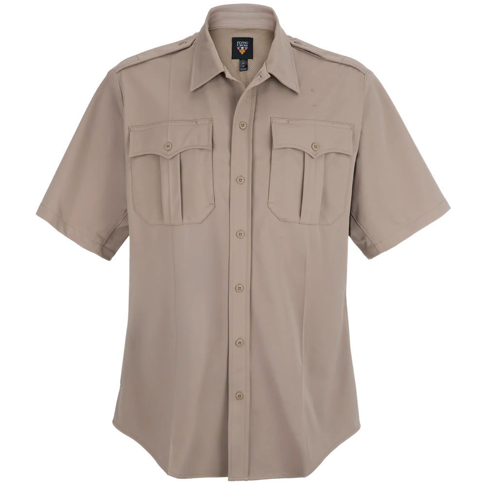 Flying Cross Power Flex Men's Short Sleeve Class A Uniform Shirt