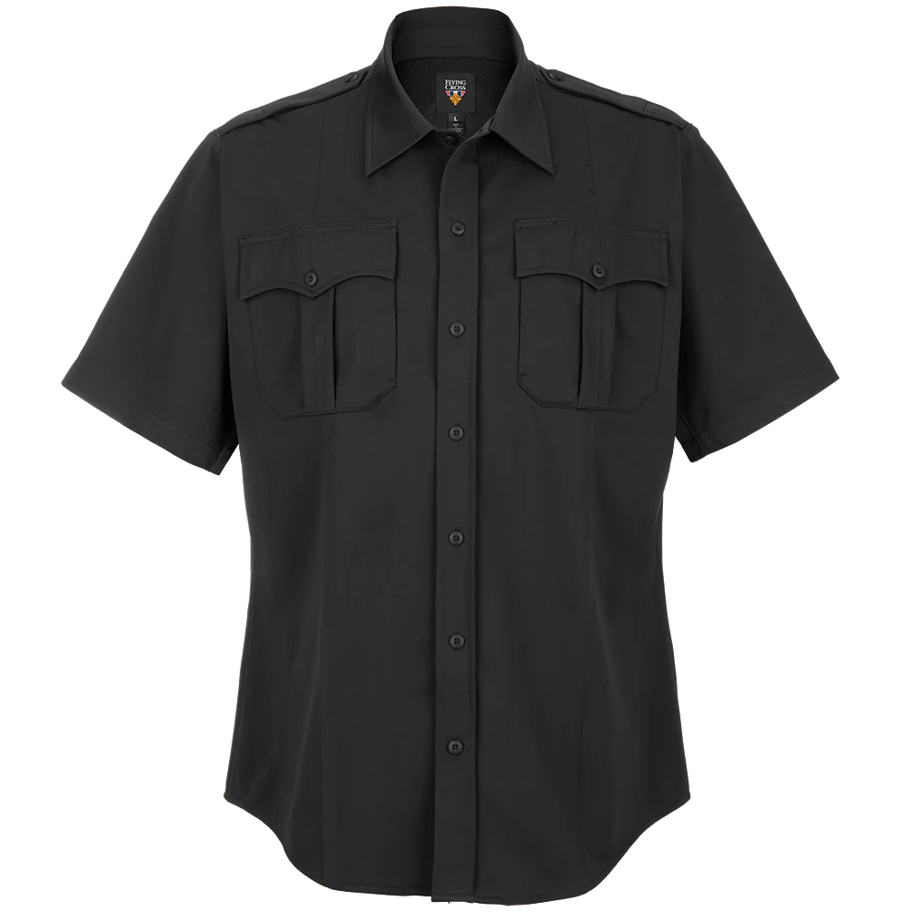 Flying Cross Power Flex Men's Short Sleeve Class A Uniform Shirt