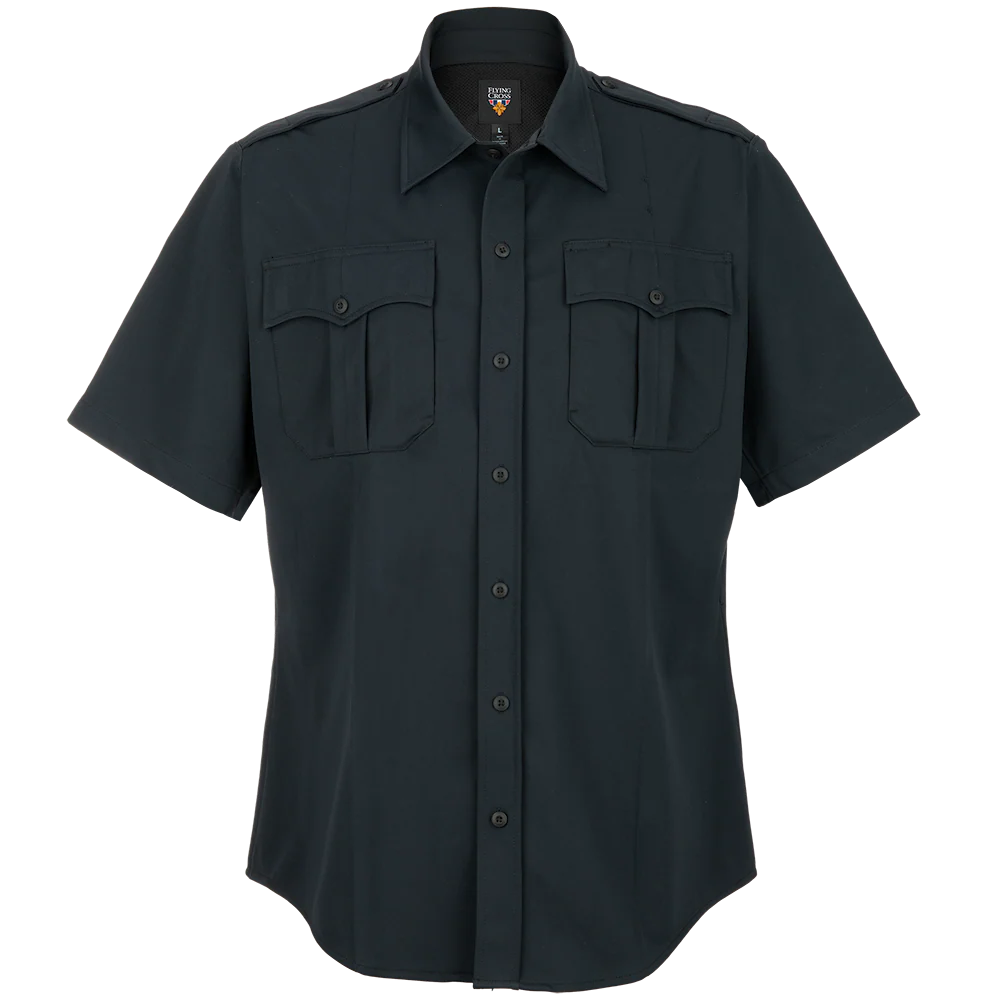 Flying Cross Power Flex Men's Short Sleeve Class A Uniform Shirt