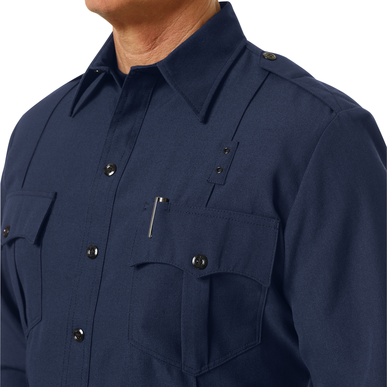 Workrite Men's Classic Long Sleeve Fire Officer Shirt