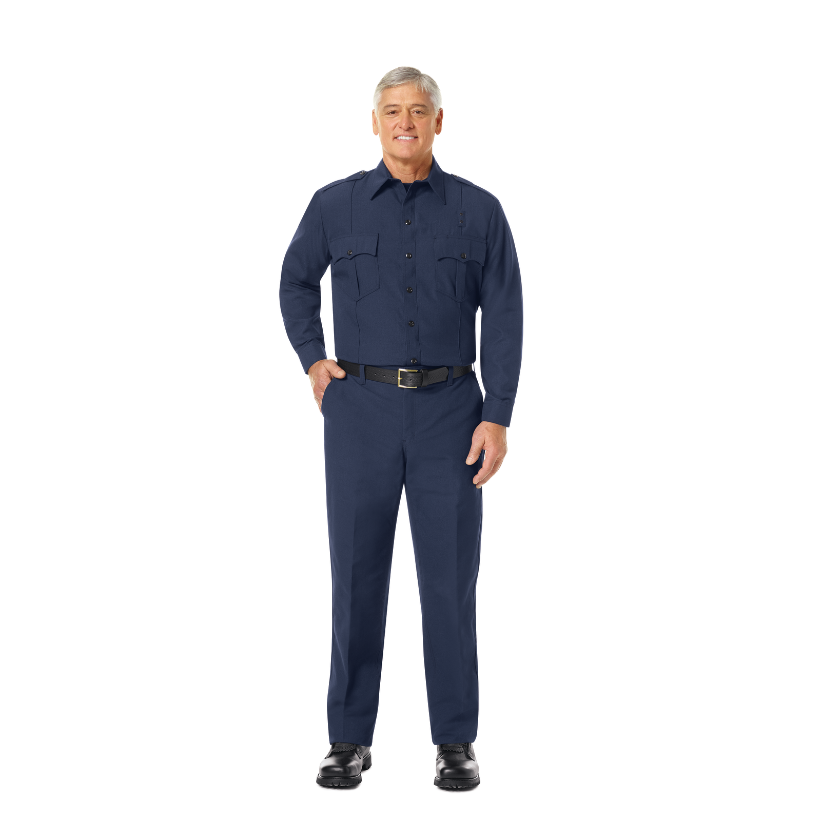 Workrite Men's Classic Long Sleeve Fire Officer Shirt