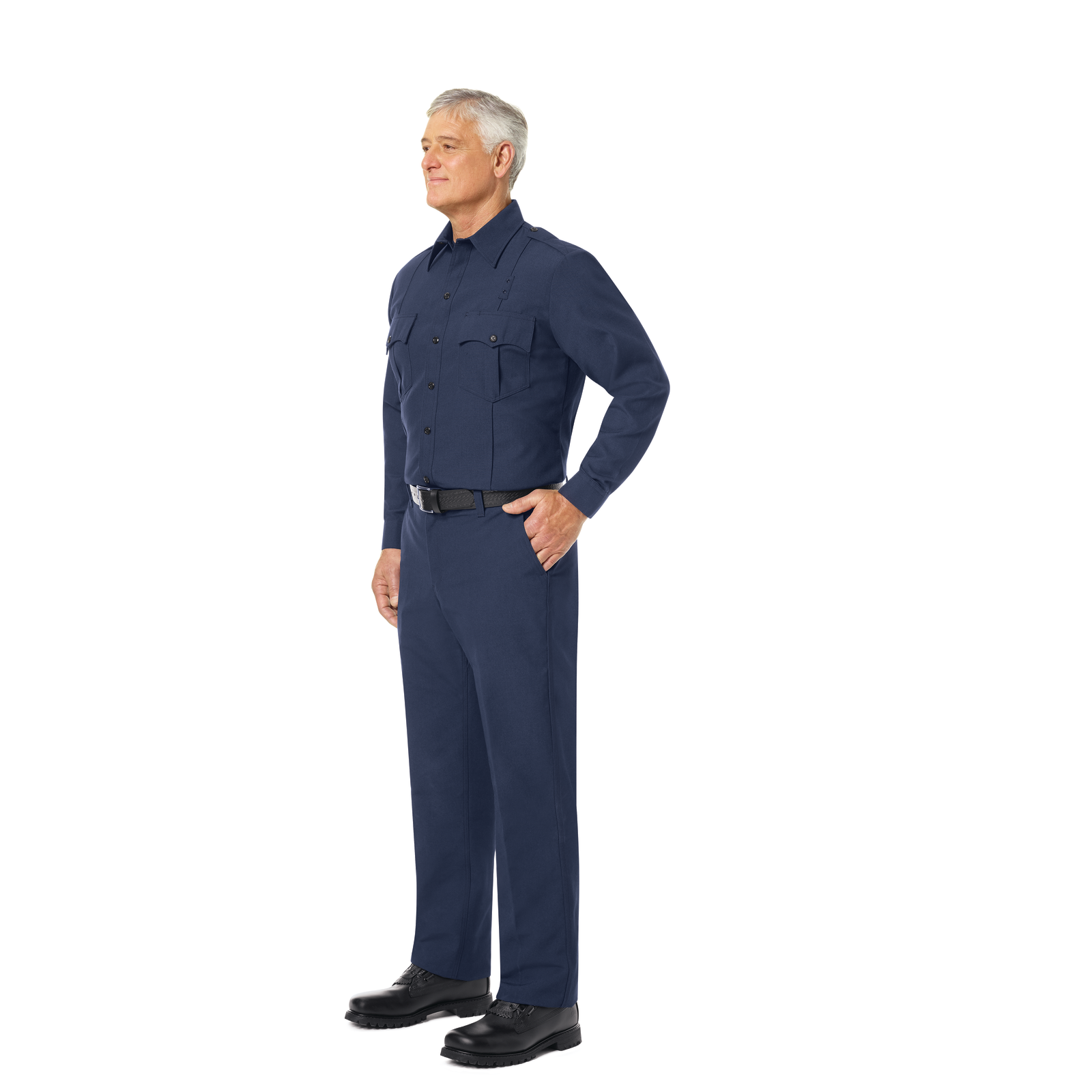 Workrite Men's Classic Long Sleeve Fire Officer Shirt