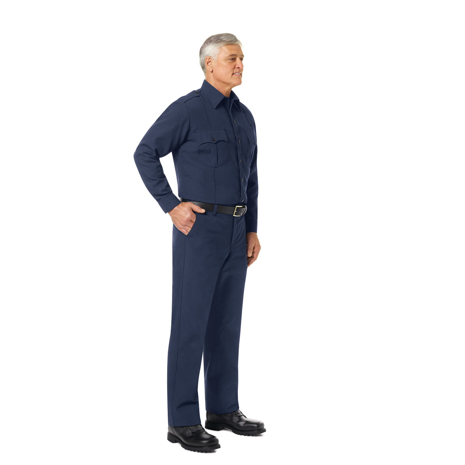 Workrite Men's Classic Long Sleeve Fire Officer Shirt