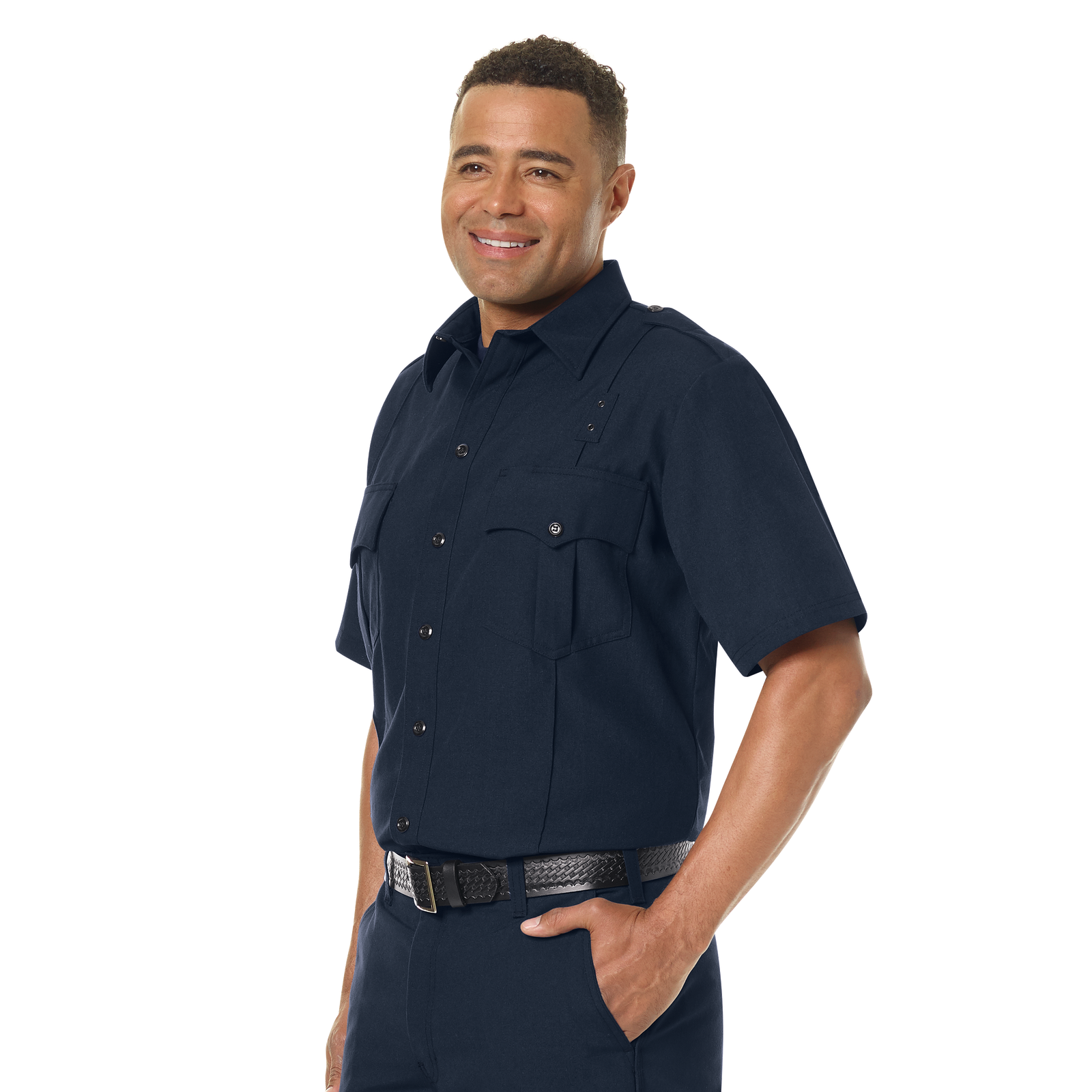 Workrite Men's Classic Short Sleeve Fire Officer Shirt