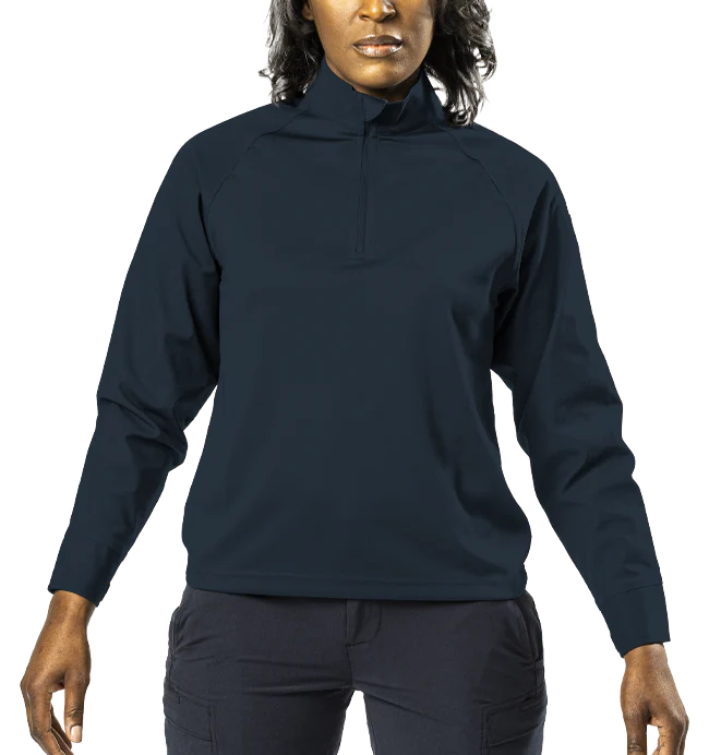 Elbeco UFX™ Bold Long Sleeve Zip Mock Neck Patrol Shirt — UFX™ Tactical Uniforms