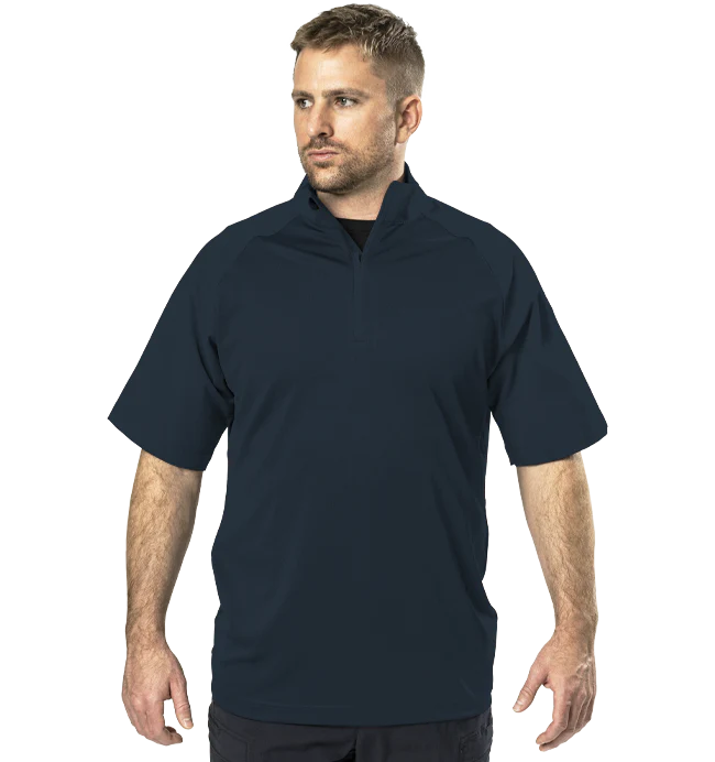 Elbeco UFX™ Bold Short Sleeve Zip Mock Neck Patrol Shirt — UFX™ Tactical Uniforms