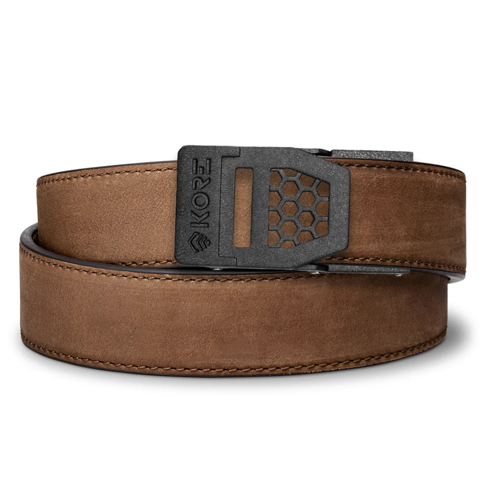 Kore Buffalo Leather Belt 1.5 with choice of X Buckles