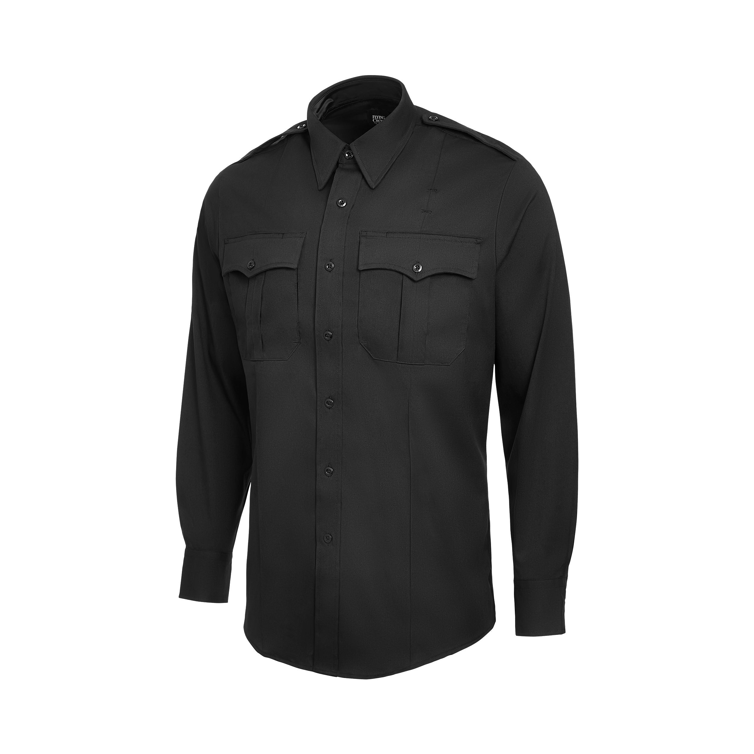 flying cross dress shirt Flying Cross Men Command Power Stretch Short Sleeve Shirt with Zipper White