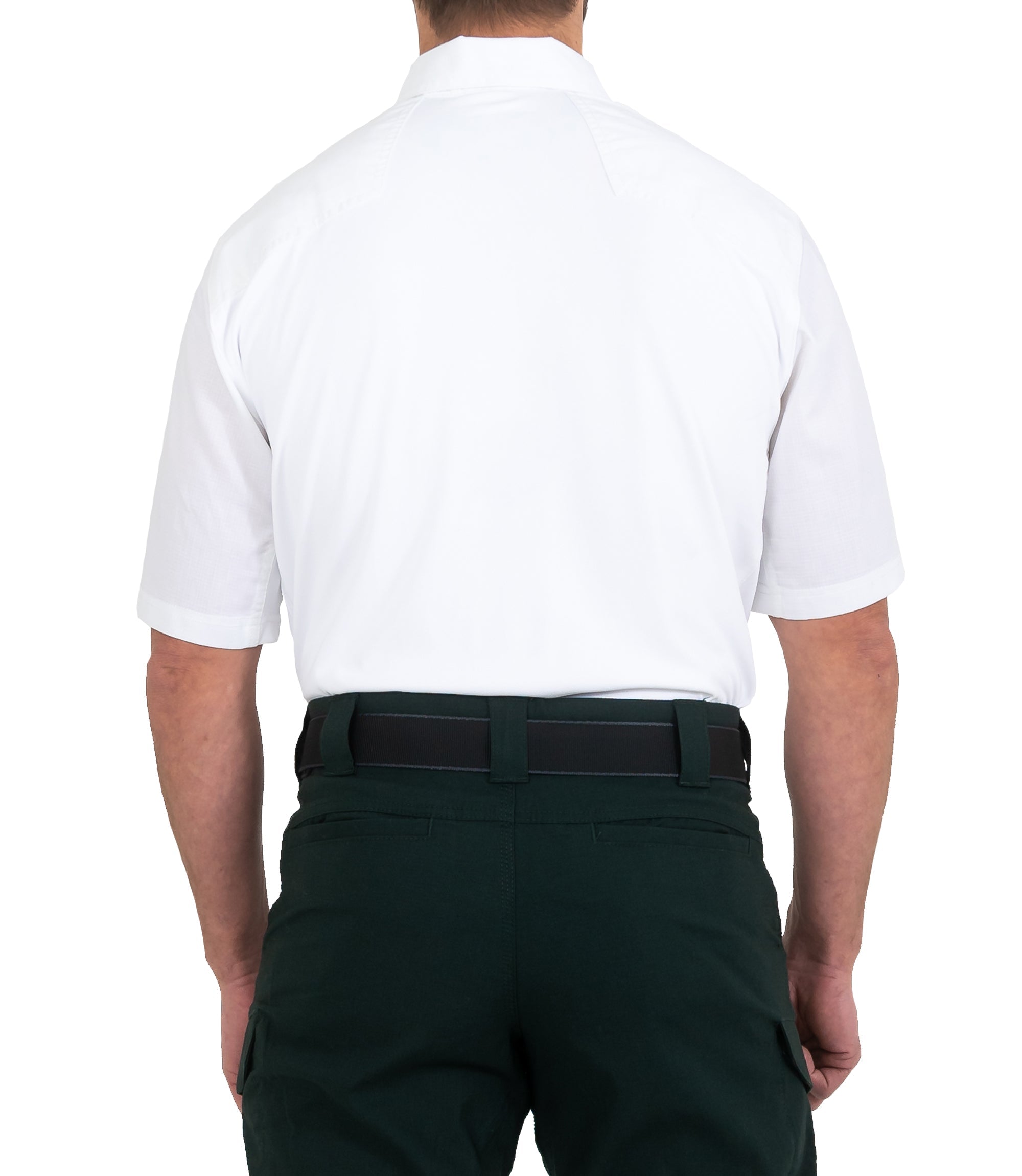 First Tactical - Men's V2 Pro Performance Short Sleeve Shirt - White