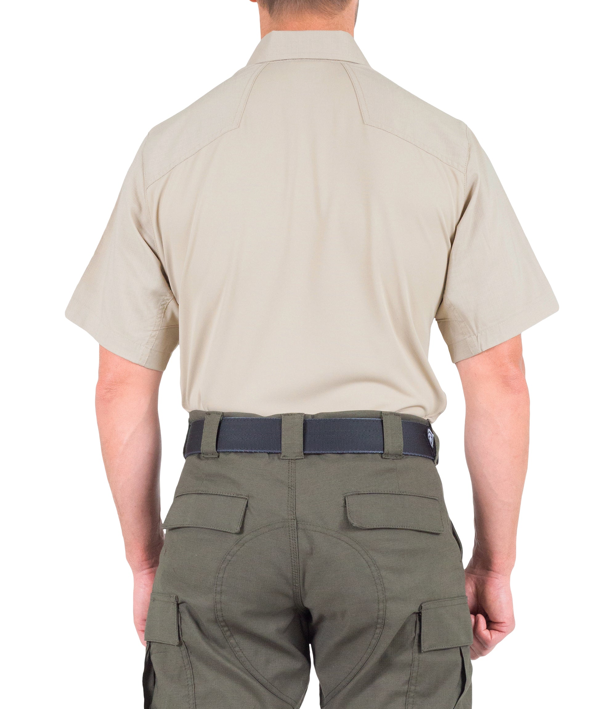 First Tactical - Men's V2 Pro Performance Short Sleeve Shirt - Silver Tan