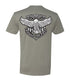Back of LOTF Eagle T-Shirt in Stone