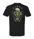 Back of Eagle Shield T-Shirt in Black