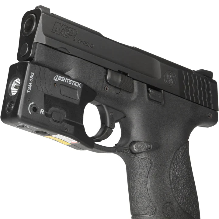 Nightstick - Sub-Compact Handgun Light w/Green Laser - Li-Ion - Fits Smith & Wesson® M&P Shield