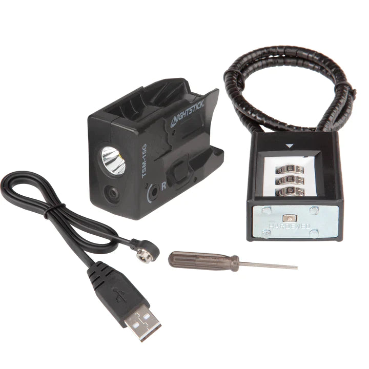 Nightstick - Sub-Compact Handgun Light w/Green Laser - Li-Ion - Fits Smith & Wesson® M&P Shield