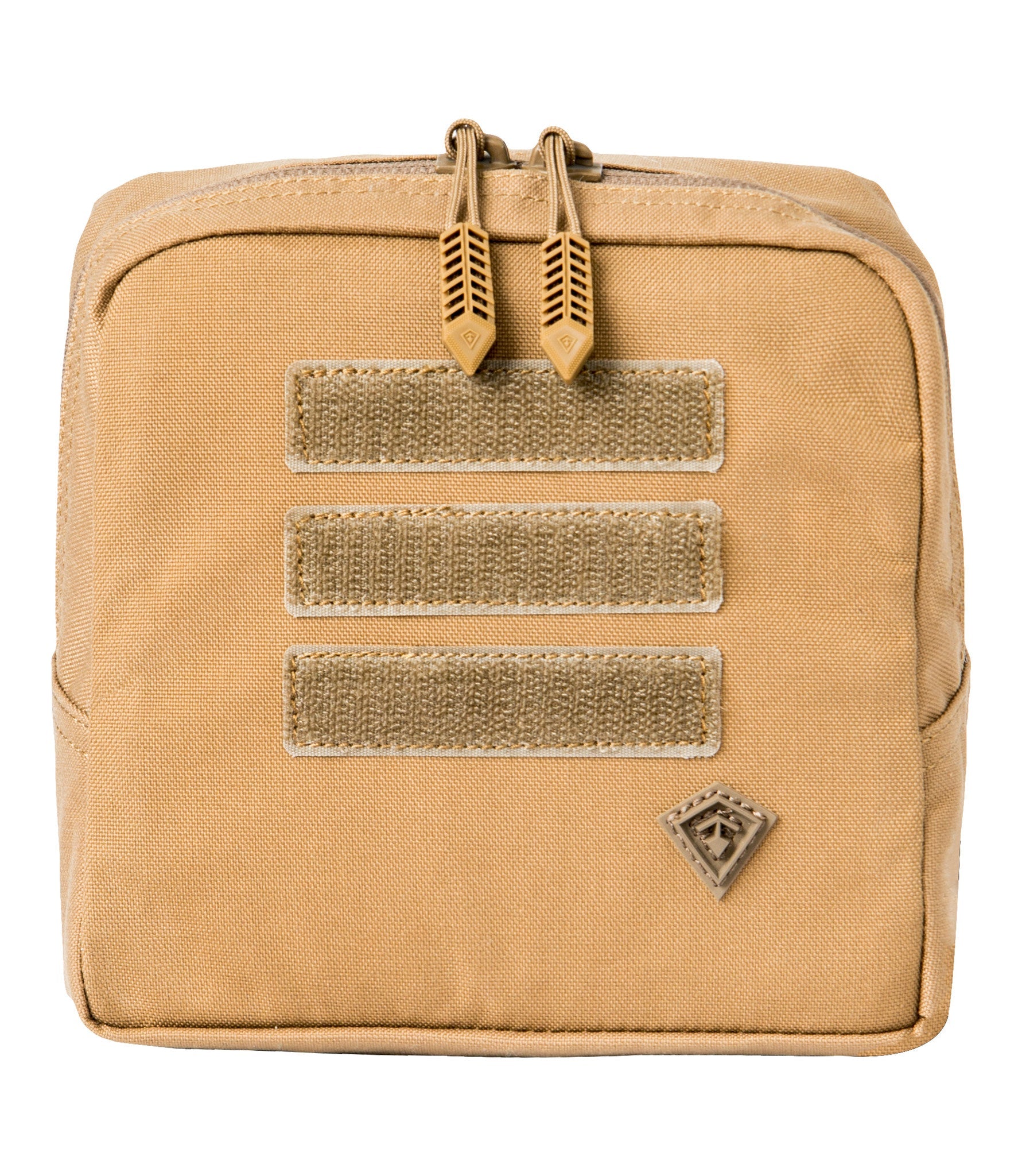 Front of Tactix Series 6x6 Utility Pouch in Coyote