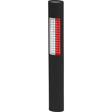 Nightstick - Polymer Safety Light - Alternating Red-White Flood & White Spotlight - 4 AA - Black