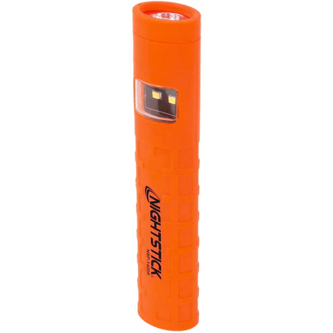 Nightstick - Dual-Switch Dual-Light Flashlight - 2 AAA - Red