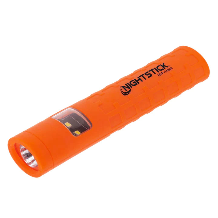 Nightstick - Dual-Switch Dual-Light Flashlight - 2 AAA - Red