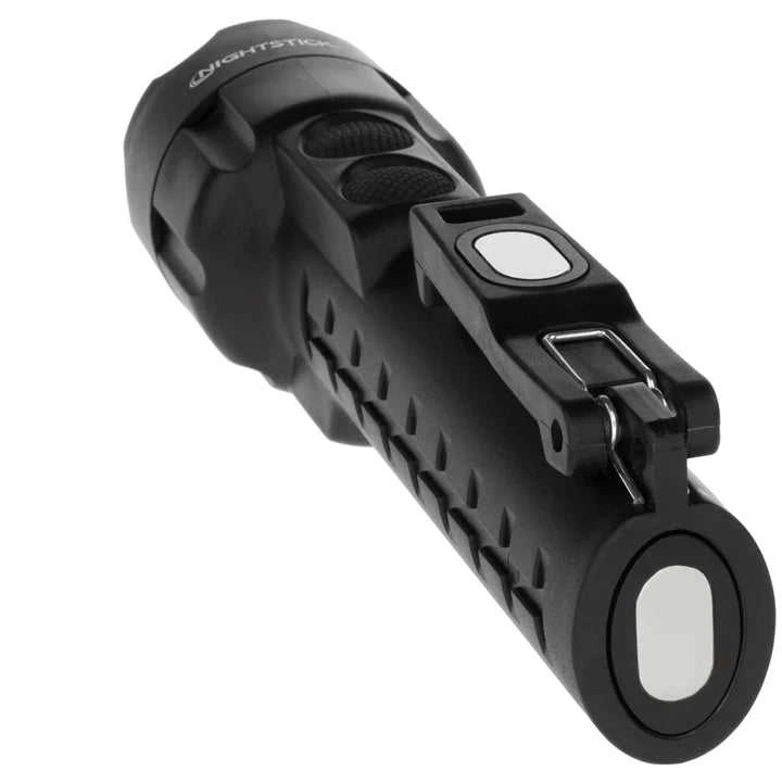 Nightstick - Dual-Light Flashlight w/Dual Magnets - 3 AA (not included) - Black