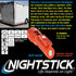 Nightstick - Dual-Light Flashlight w/Dual Magnets - 3 AA (not included) - Red