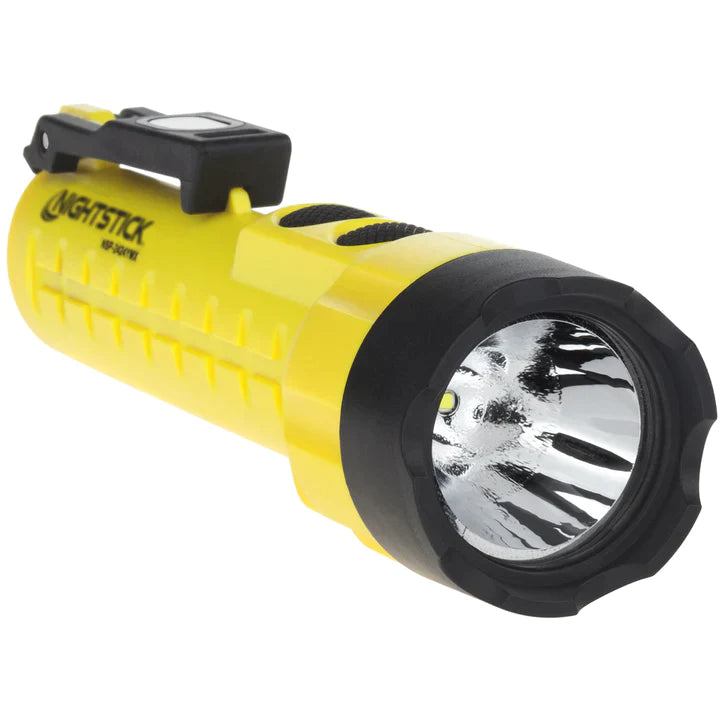 Nightstick - Dual-Light Flashlight w/Dual Magnets - 3 AA (not included) - Yellow