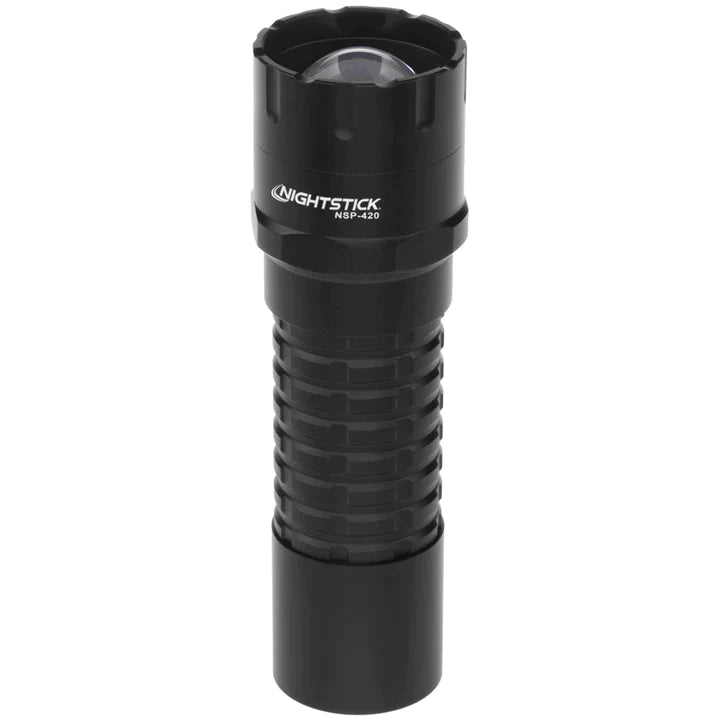 Nightstick - Metal Adjustable Beam Flashlight - 3 AAA - Black