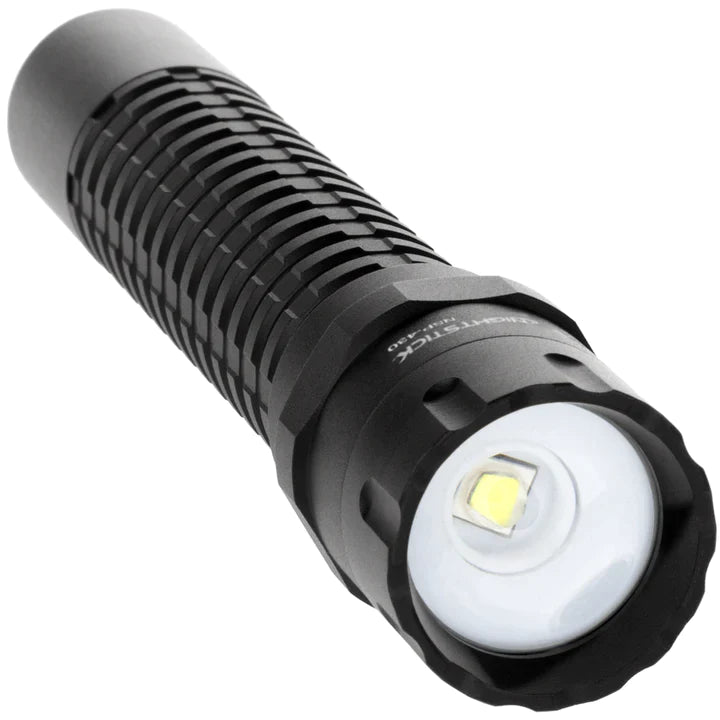 Nightstick - Metal Adjustable Beam Flashlight w/Holster - 2 AA - Black