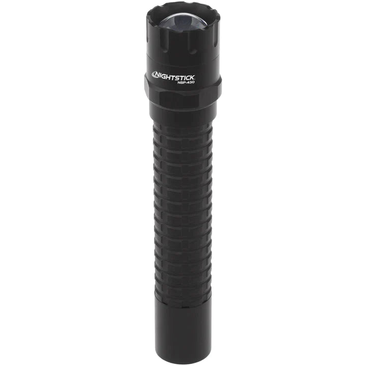 Nightstick - Metal Adjustable Beam Flashlight w/Holster - 2 AA - Black