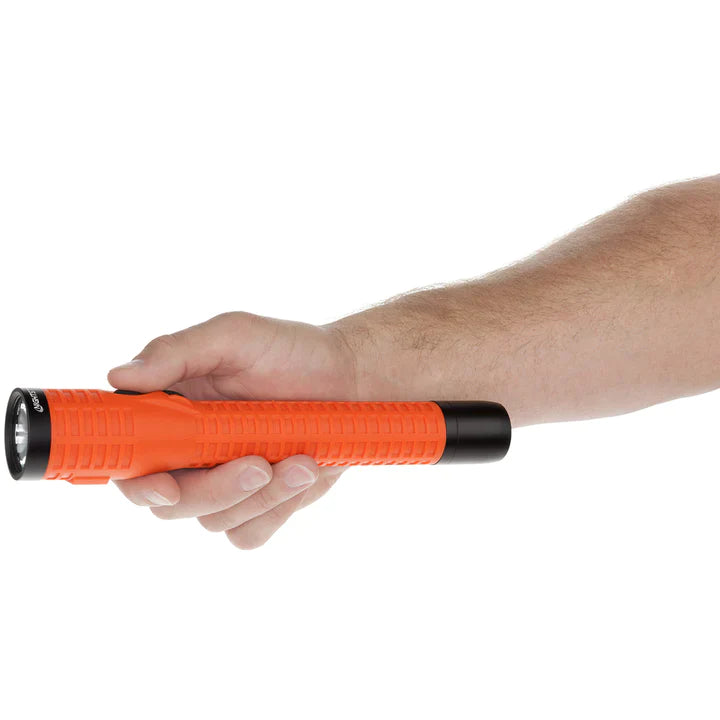 Nightstick - Polymer Duty/Personal-Size Dual-Light Flashlight w/Magnet - Li-Ion - Red