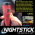 Nightstick - Polymer Duty/Personal-Size Dual-Light Flashlight w/Magnet - Li-Ion - Red