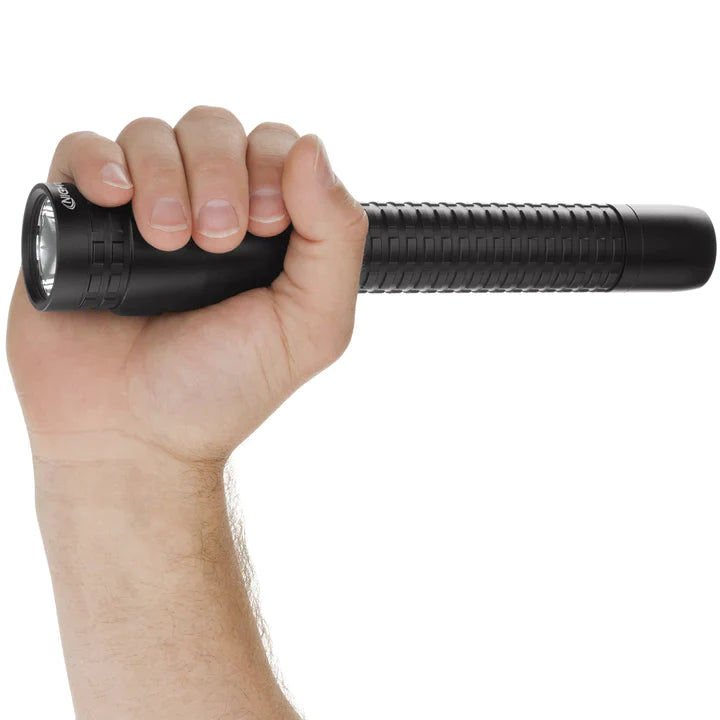 Nightstick - Metal Duty/Personal-Size Dual-Light Flashlight (DC Power Supply Only) - Li-Ion - Black