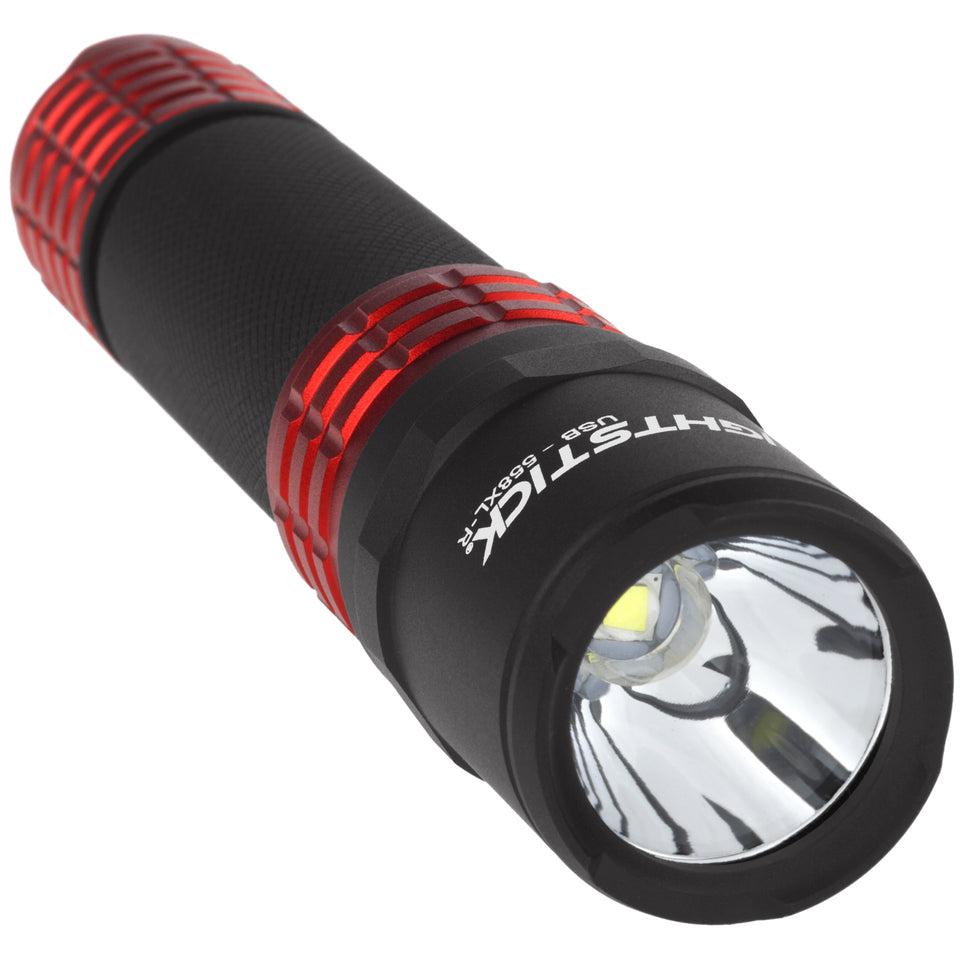 Nightstick - USB Tactical Flashlight w/Holster - Red