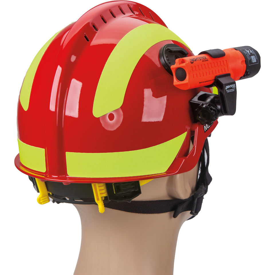 Nightstick - Intrinsically Safe Flashlight Kit w/Helmet Mounts - 3 AA (not included) - Red