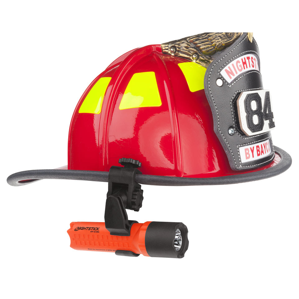 Nightstick - Intrinsically Safe Flashlight Kit w/Helmet Mounts - 3 AA (not included) - Red
