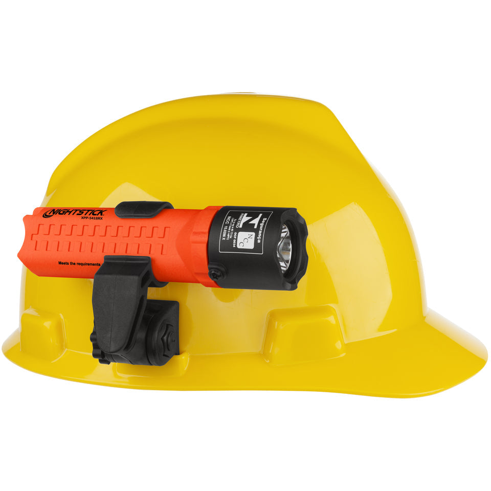 Nightstick - Intrinsically Safe Flashlight Kit w/Helmet Mounts - 3 AA (not included) - Red