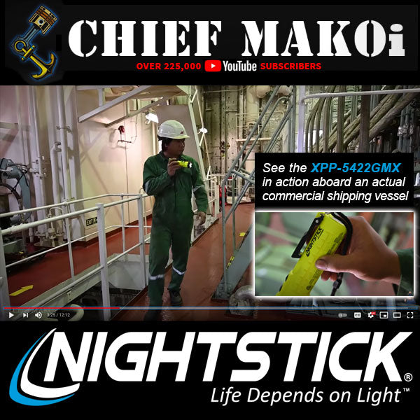 Nightstick - Dual-Light Flashlight with Dual Magnets