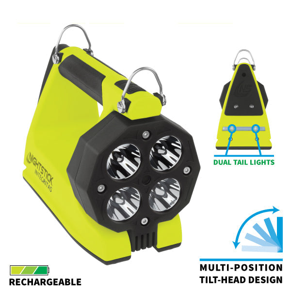 Nightstick - INTEGRITAS™ 82 Intrinsically Safe Lantern w/Articulating Head - Li-Ion - Green - UL913