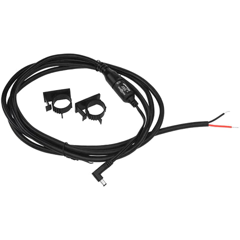Nightstick - Direct Wire Kit w/RA Barrel Plug Connector - Right Angle Connector - Automotive - 12V