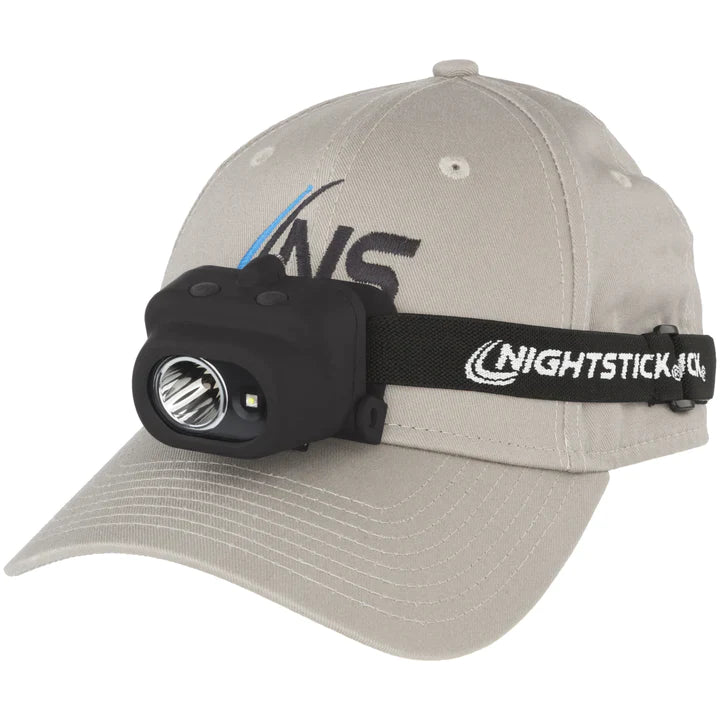 Nightstick - Dual Light Headlamp w/White Spot / White Flood - 3 AAA - Black