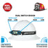 Nightstick - Dual-Light Low Profile Headlamp w/Rear Safety Light - 3 AA - Black